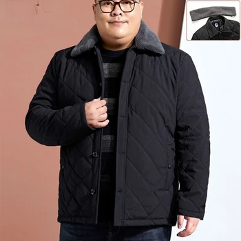 2023 Мужское зимнее пальто Парки Мода 2023 Новые повседневные куртки среднего возраста с высококачественной толстой и теплой мужской одеждой V101