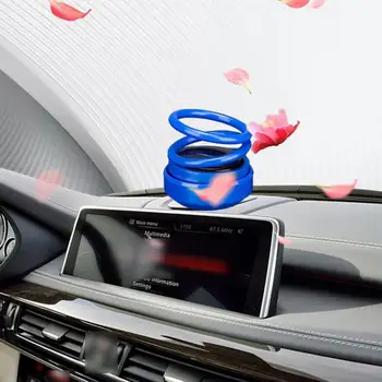  Автомобильный ароматерапевтический диффузор Автомобильный устранитель запаха Устойчивый автомобильный освежитель воздуха на солнечных батареях Подвеска с двумя кольцами для аксессуаров