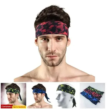 Дышащий спортивный повязка на голову Защитная повязка сзади Регулируемые резинки для волос для йоги Впитывающие пот спортивные повязки на голову Велоспорт