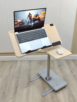 Письменный стол для ноутбука, прикроватный компьютерный стол, регулируемый мобильный стол, ленивый стол